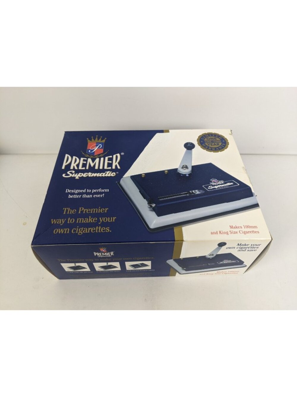 PREMIER Supermatic Cigarette Injector Machine Makes 100mm Regular & King #2